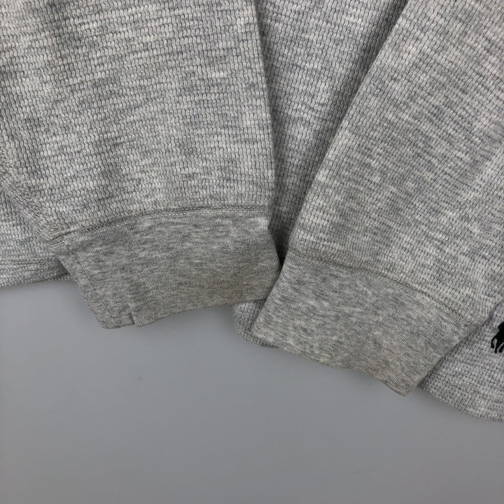Ralph Lauren POLO RALPH LAUREN SLEEPWEAR Thermal Long T-Shirt, Men's Size L cotton gray type Vintage Second Hand