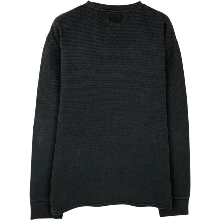 Ralph Lauren POLO RALPH LAUREN Thermal Long T-shirt Waffle Men's XL cotton black type Vintage Second Hand