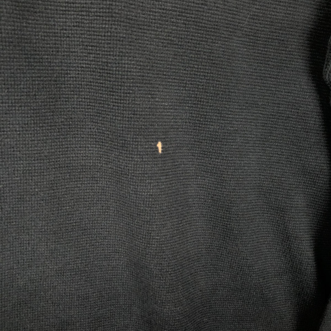 Ralph Lauren POLO RALPH LAUREN Thermal Long T-shirt Waffle Men's XL cotton black type Vintage Second Hand