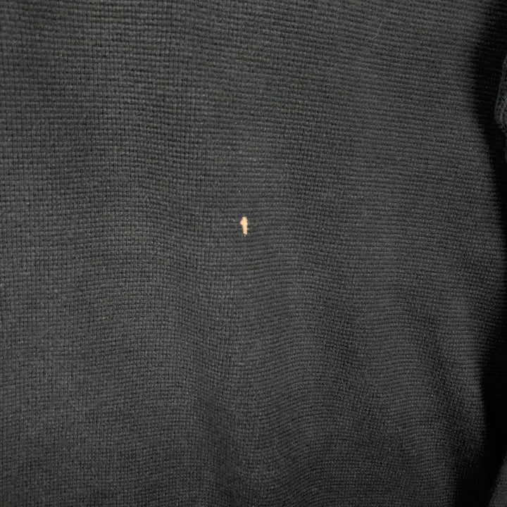Ralph Lauren POLO RALPH LAUREN Thermal Long T-shirt Waffle Men's XL cotton black type Vintage Second Hand