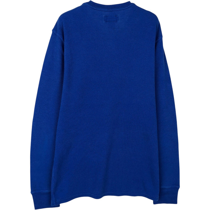 Ralph Lauren POLO RALPH LAUREN Thermal Long T-Shirt, Men's Size M cotton blue type Vintage Second Hand