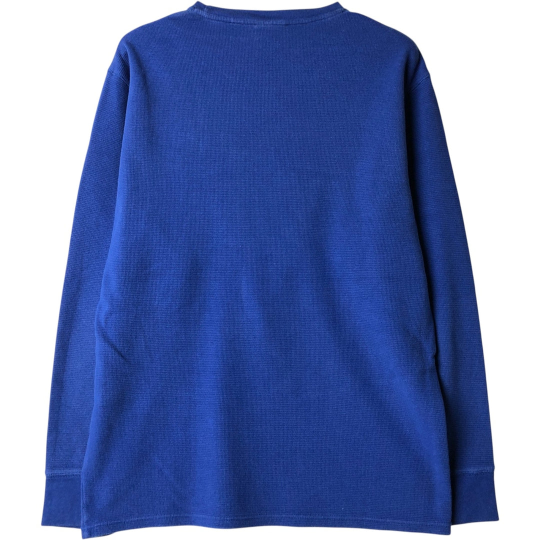 Ralph Lauren POLO RALPH LAUREN SLEEPWEAR Thermal Long T-Shirt, Men's Size L cotton Navy blue Vintage Second Hand