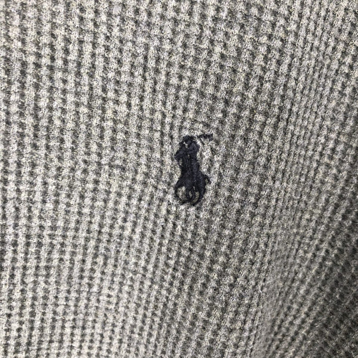 Ralph Lauren POLO RALPH LAUREN Thermal Long T-Shirt Men's Size L cotton Khaki type Vintage Second Hand