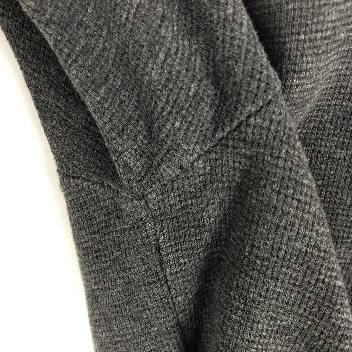 Ralph Lauren POLO by Ralph Lauren Thermal Long-Sleeve T-Shirt, Waffle Pattern, Men's Size S (approx.) cotton gray type Vintage Second Hand