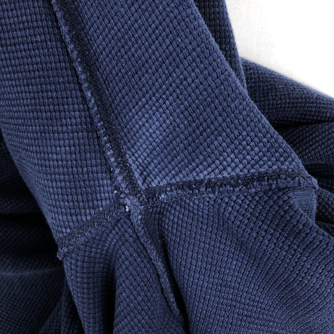 Ralph Lauren POLO RALPH LAUREN Thermal Ron T Waffle Men's L size cotton navy blue type Vintage Second Hand