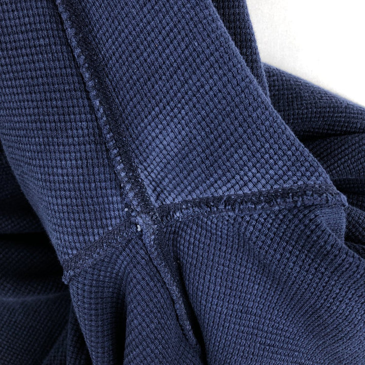 Ralph Lauren POLO RALPH LAUREN Thermal Ron T Waffle Men's L size cotton navy blue type Vintage Second Hand