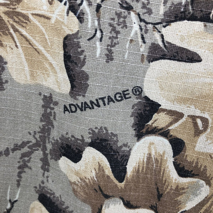 Walls Camouflage Pattern Real Tree Camo Long Sleeve Cotton Shirt, Made in USA, Men's XL (approx.) cotton Khaki type Vintage Second Hand