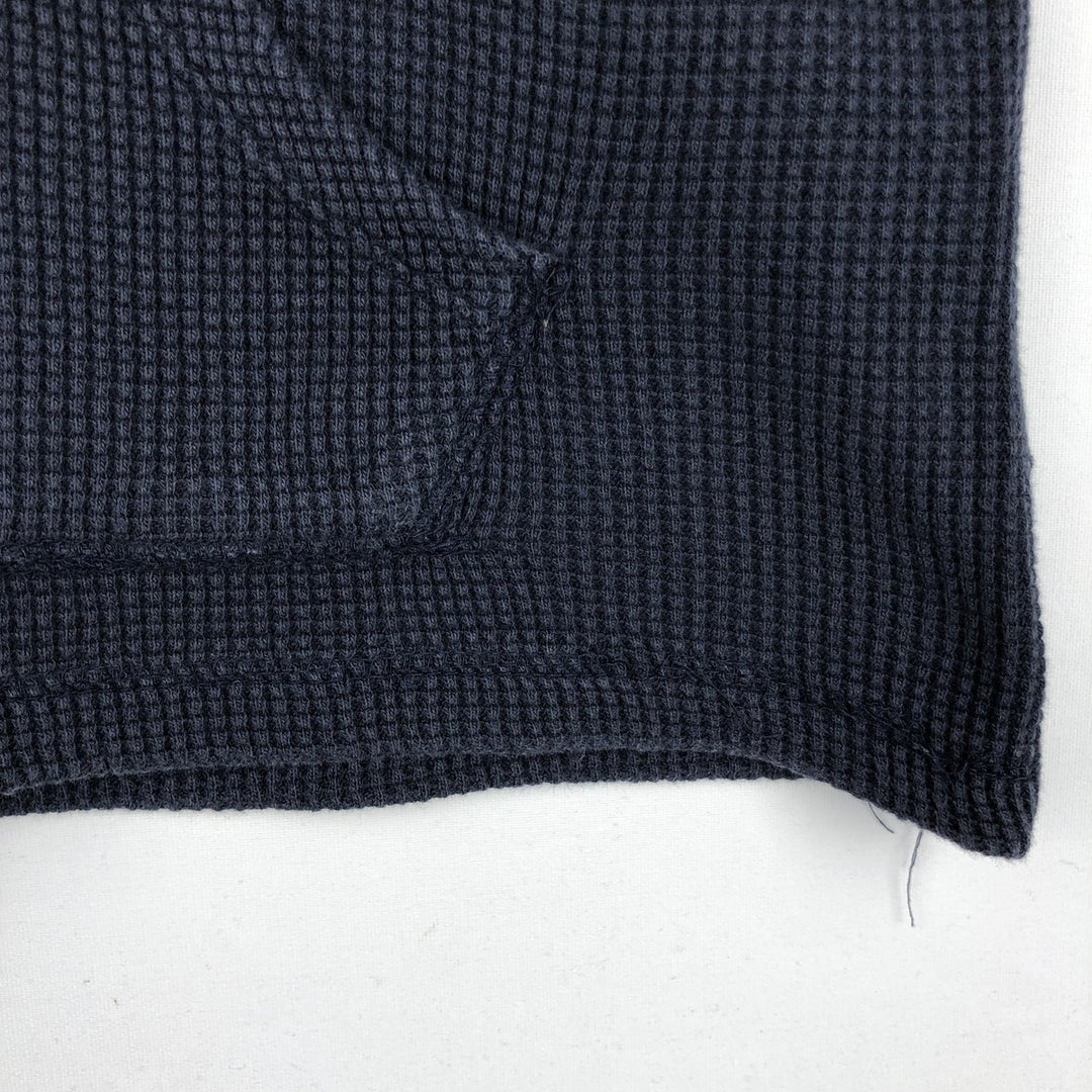 Ralph Lauren POLO RALPH LAUREN Hooded Thermal Long T-Shirt Waffle Men's M cotton navy blue type Vintage Second Hand