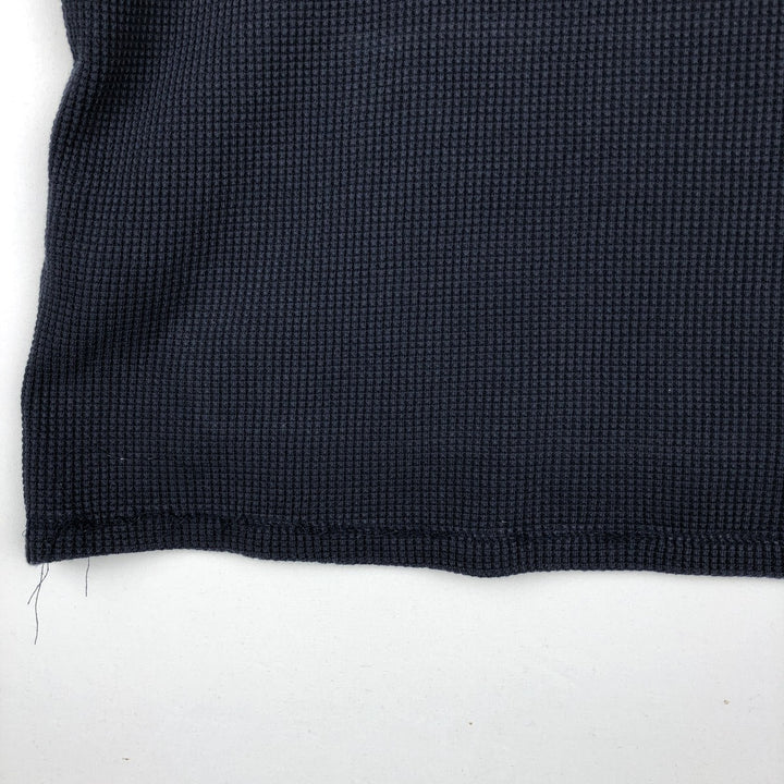 Ralph Lauren POLO RALPH LAUREN Hooded Thermal Long T-Shirt Waffle Men's M cotton navy blue type Vintage Second Hand