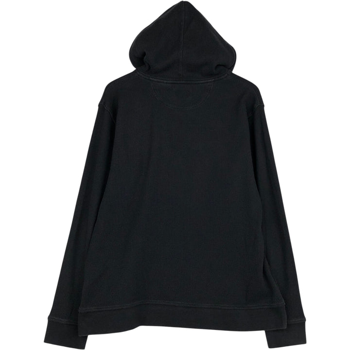Timberland Hooded Thermal Long-Sleeve T-Shirt, Men's Size XL (approx.) cotton black type Vintage Second Hand