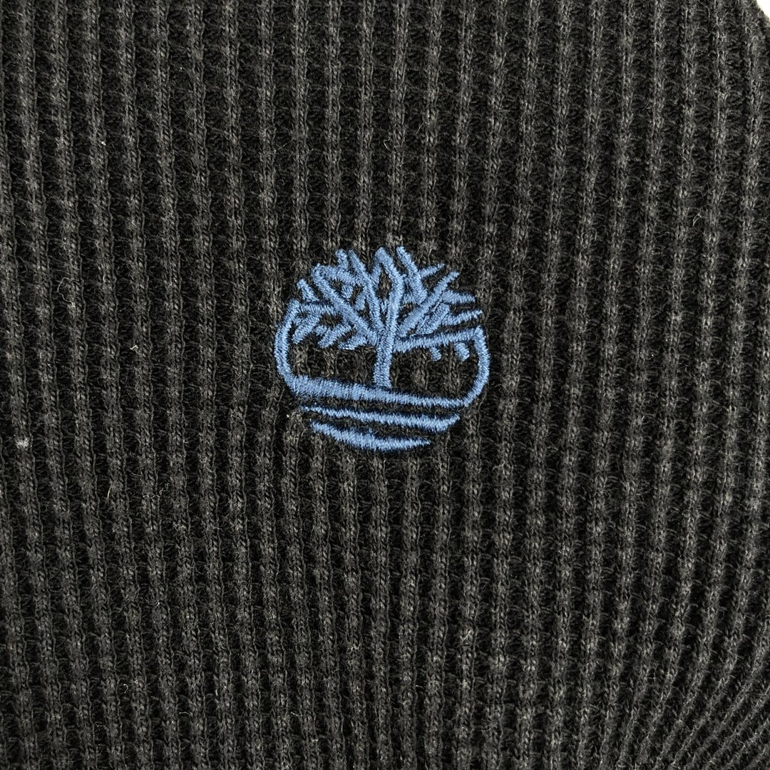 Timberland Hooded Thermal Long-Sleeve T-Shirt, Men's Size XL (approx.) cotton black type Vintage Second Hand