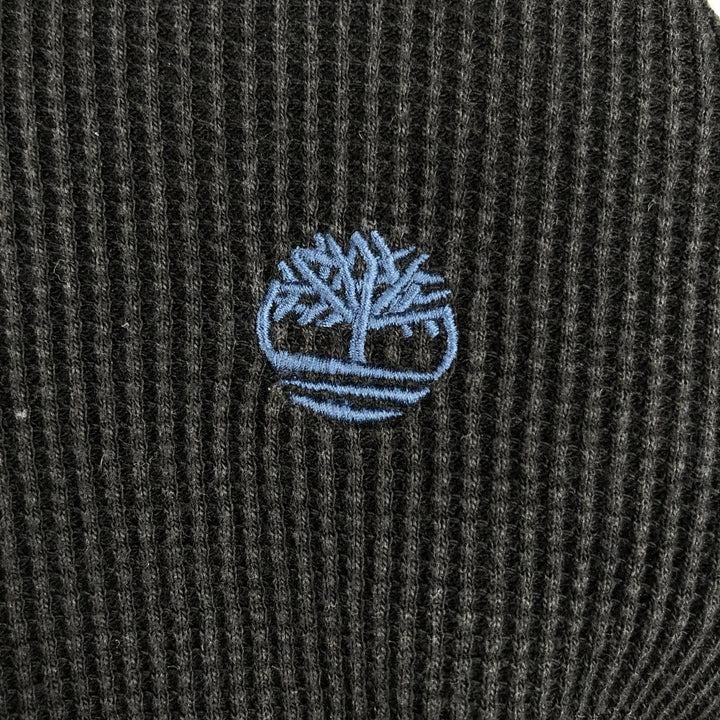 Timberland Hooded Thermal Long-Sleeve T-Shirt, Men's Size XL (approx.) cotton black type Vintage Second Hand