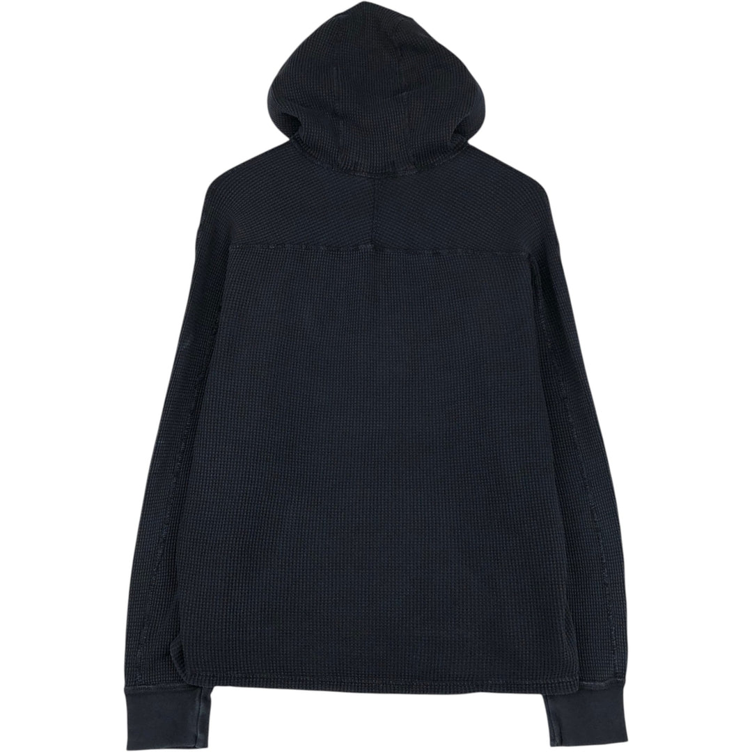 Ralph Lauren POLO RALPH LAUREN Hooded Thermal T-Shirt, Waffle, Men's XL cotton navy blue type Vintage Second Hand