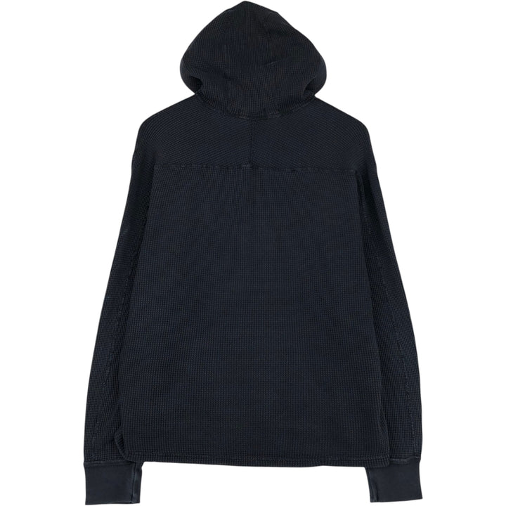 Ralph Lauren POLO RALPH LAUREN Hooded Thermal T-Shirt, Waffle, Men's XL cotton navy blue type Vintage Second Hand