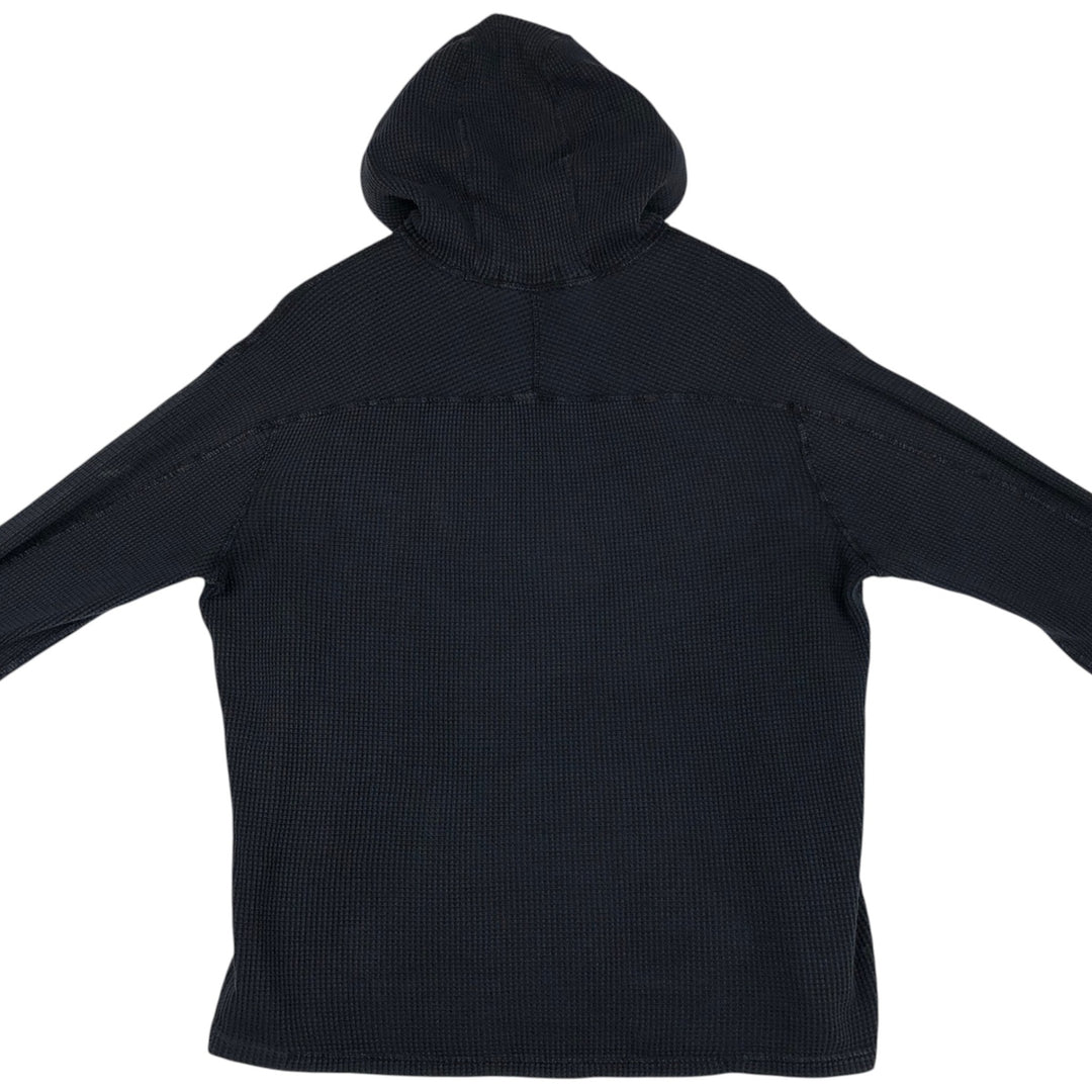 Ralph Lauren POLO RALPH LAUREN Hooded Thermal T-Shirt, Waffle, Men's XL cotton navy blue type Vintage Second Hand
