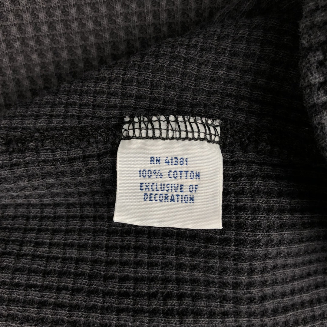 Ralph Lauren POLO RALPH LAUREN Hooded Thermal T-Shirt, Waffle, Men's XL cotton navy blue type Vintage Second Hand