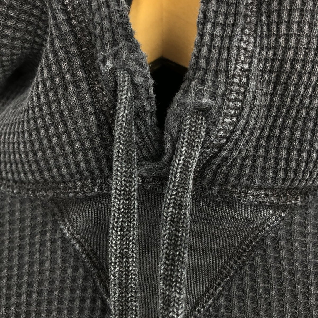 Ralph Lauren POLO RALPH LAUREN Hooded Thermal T-Shirt, Waffle, Men's XL cotton navy blue type Vintage Second Hand
