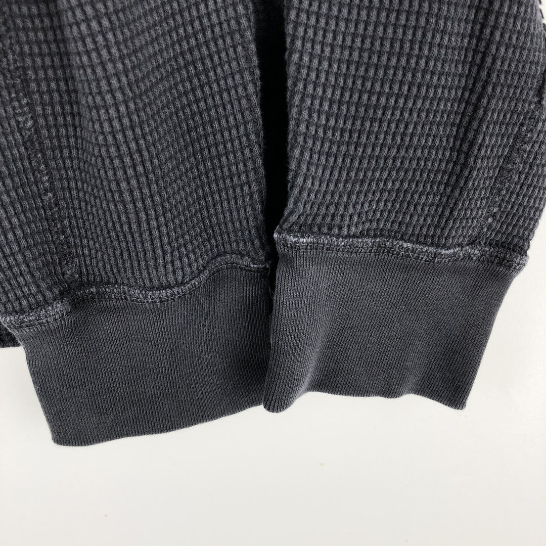 Ralph Lauren POLO RALPH LAUREN Hooded Thermal T-Shirt, Waffle, Men's XL cotton navy blue type Vintage Second Hand