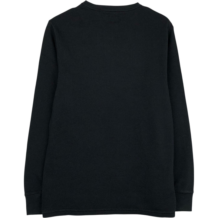 Ralph Lauren POLO RALPH LAUREN SLEEPWEAR Thermal Long T-shirt Honeycomb Men's L size cotton black type Vintage Second Hand
