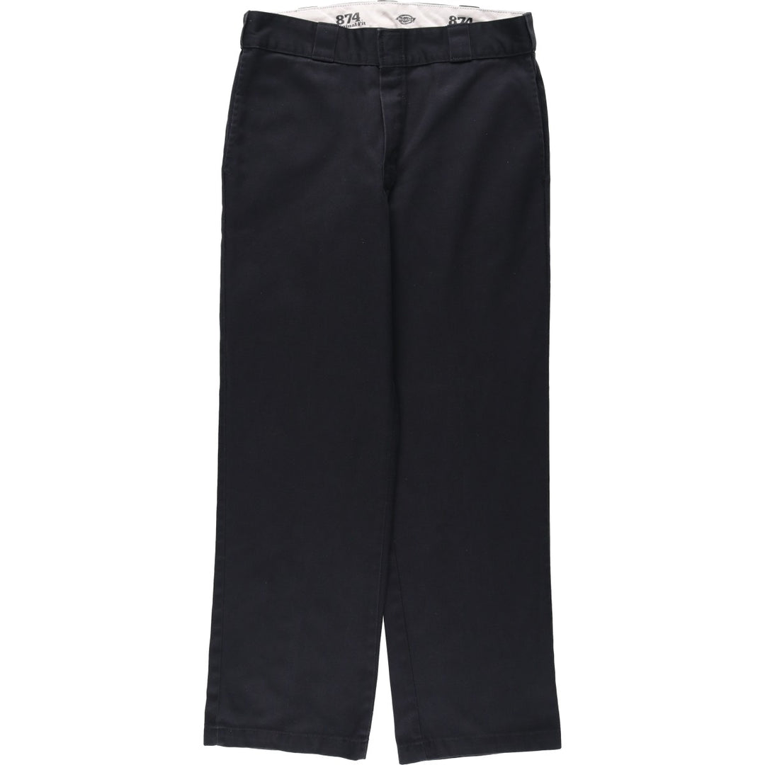 Dickies 874 Original Fit Work Pants, Men's, Size W33 polyester black type Vintage Second Hand
