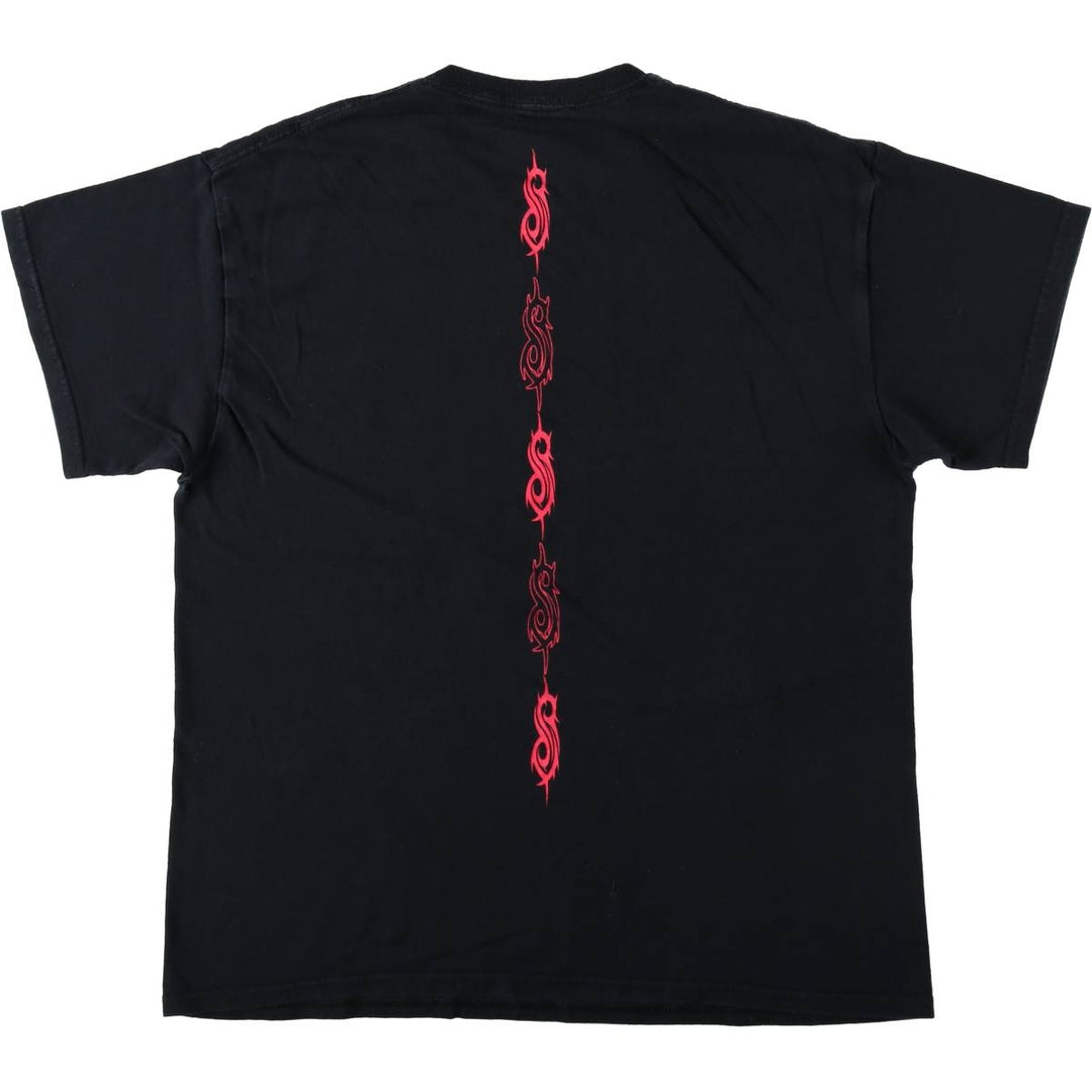 Slipknot Band T-shirt, Band T, Men's L size cotton black type Vintage Second Hand