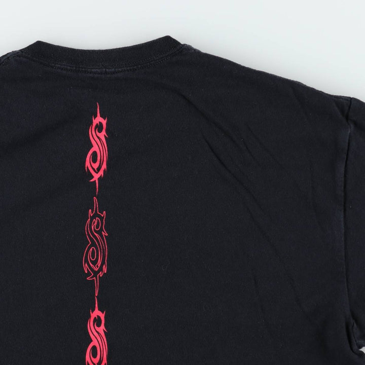 Slipknot Band T-shirt, Band T, Men's L size cotton black type Vintage Second Hand