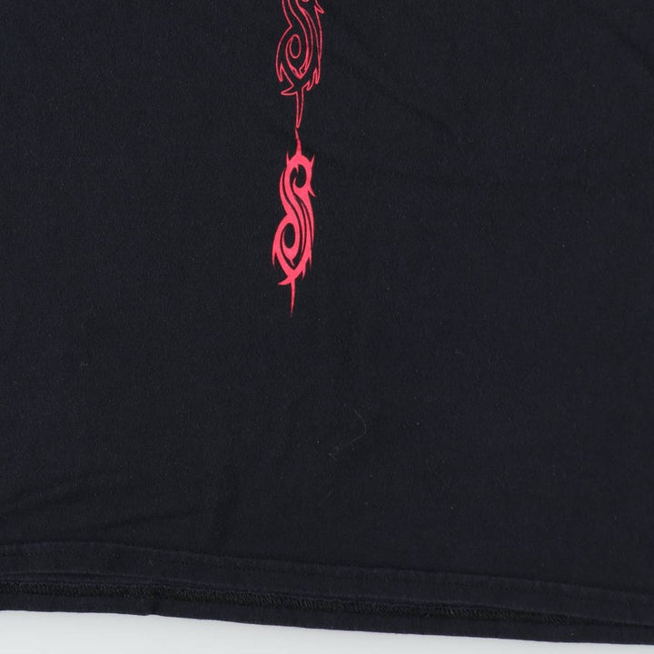 Slipknot Band T-shirt, Band T, Men's L size cotton black type Vintage Second Hand