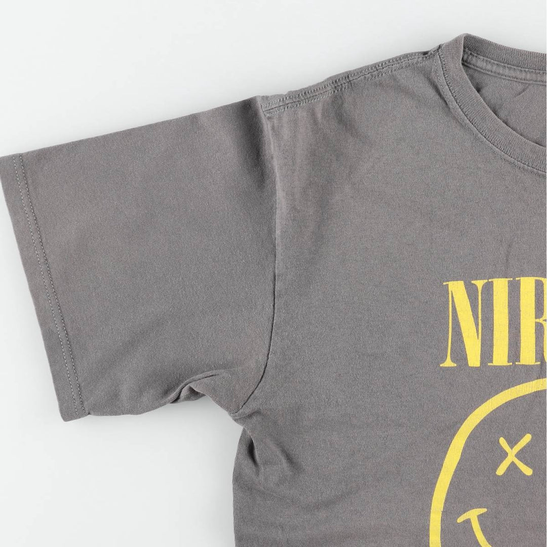 90'S Nirvana Band T-Shirt, Men's XL equivalent, Vintage unclear Charcoal Vintage Second Hand