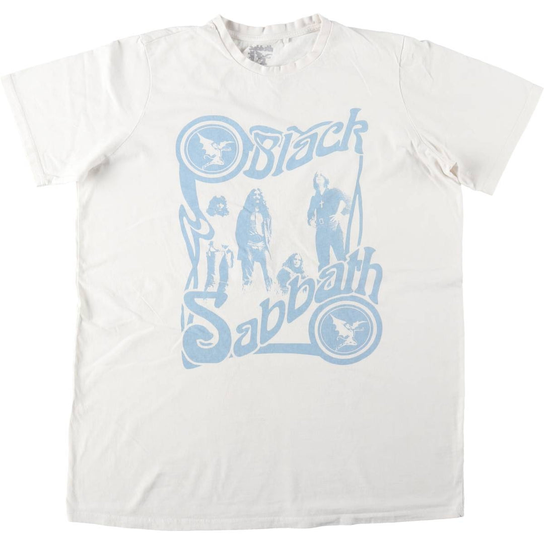 BLACK SABBATH Black Sabbath band T-shirt, band T, men's XL size unclear white type Vintage Second Hand