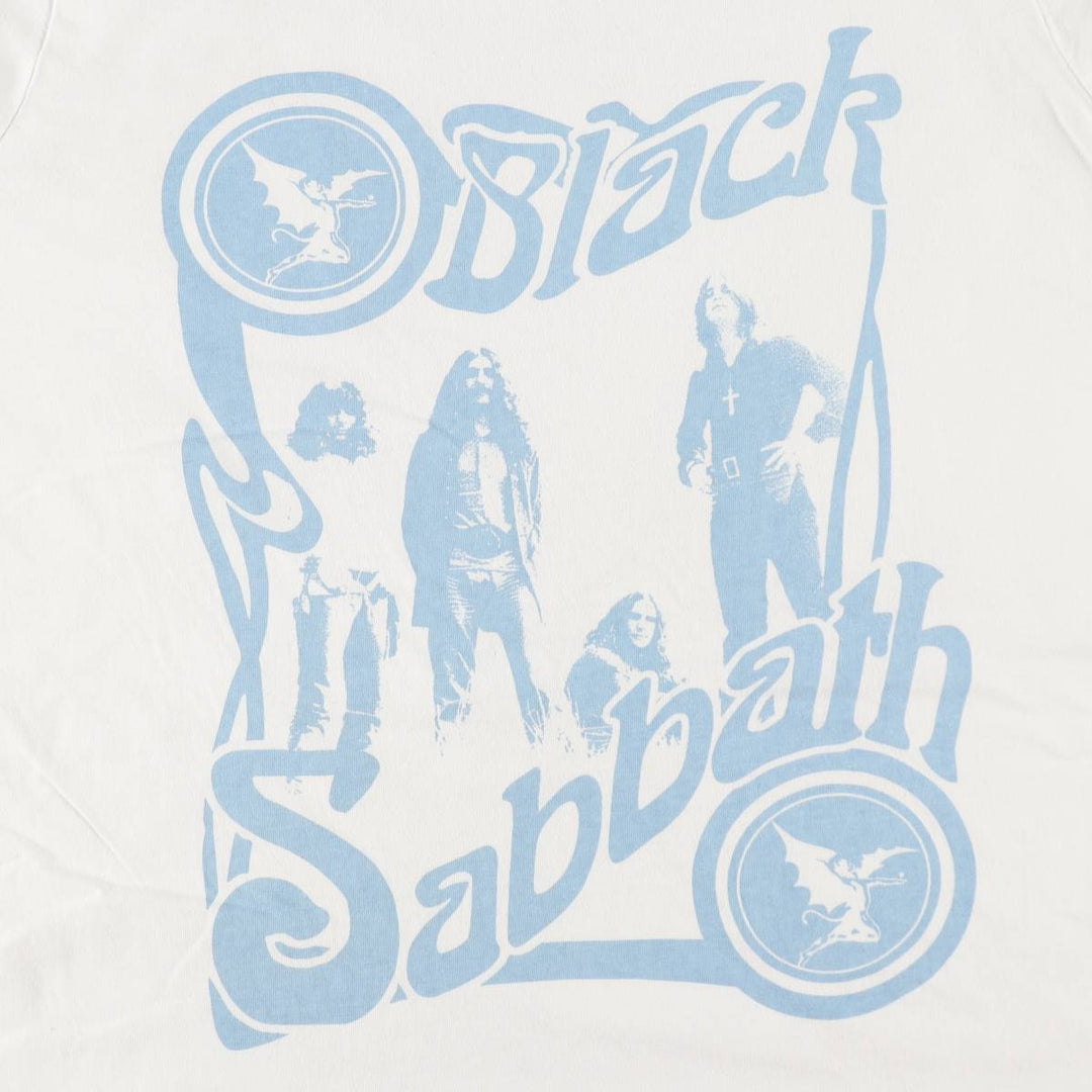 BLACK SABBATH Black Sabbath band T-shirt, band T, men's XL size unclear white type Vintage Second Hand