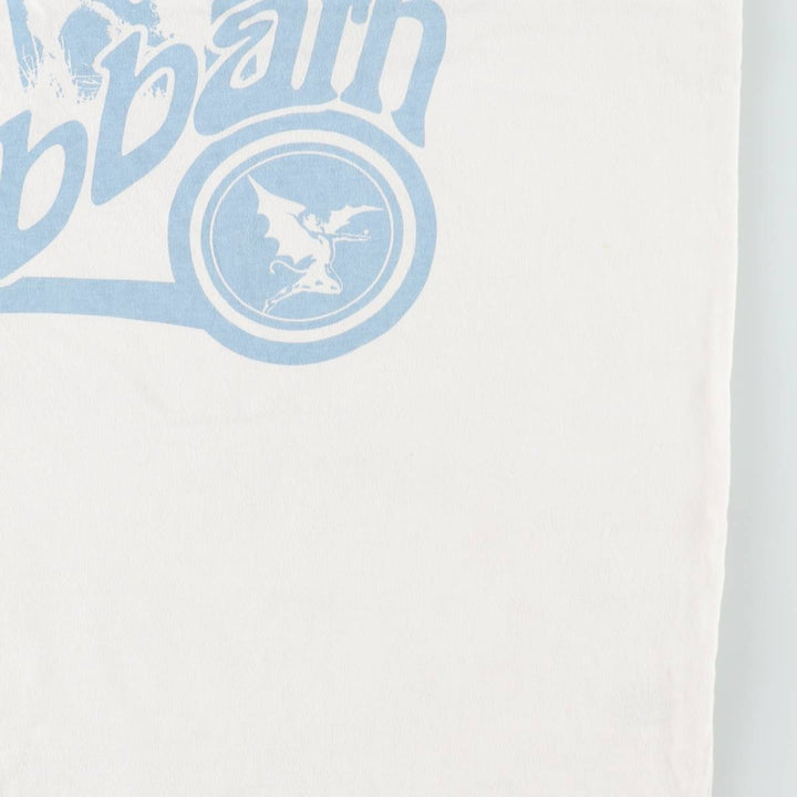 BLACK SABBATH Black Sabbath band T-shirt, band T, men's XL size unclear white type Vintage Second Hand