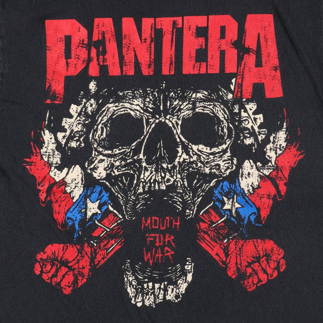 PANTERA Skull Pattern (Men's XL equivalent) unclear black type Vintage Second Hand