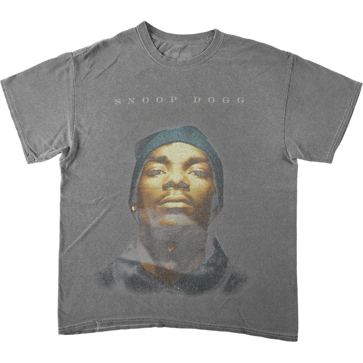 SNOOP DOGG Snoop Dogg Rap T-shirt Rap T Men's L size cotton gray type Vintage Second Hand