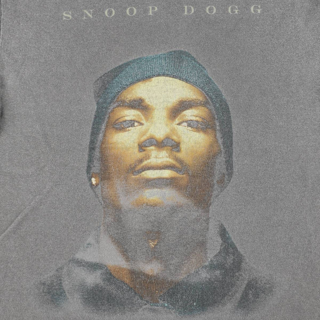SNOOP DOGG Snoop Dogg Rap T-shirt Rap T Men's L size cotton gray type Vintage Second Hand
