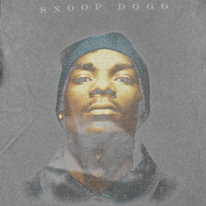 SNOOP DOGG Snoop Dogg Rap T-shirt Rap T Men's L size cotton gray type Vintage Second Hand