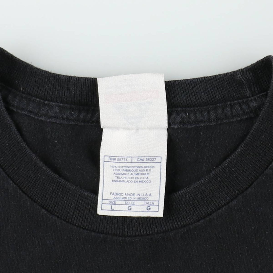 ALSTYLE Long T-Shirt, Men's Size L cotton black type Vintage Second Hand
