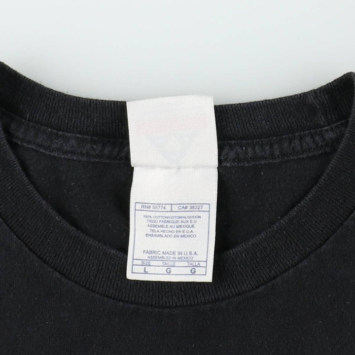ALSTYLE Long T-Shirt, Men's Size L cotton black type Vintage Second Hand