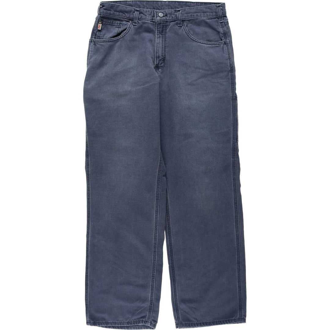 Carhartt FR Series Original Fit Cargo Work Pants, Men's Size W34 (approx.) cotton navy blue type Vintage Second Hand