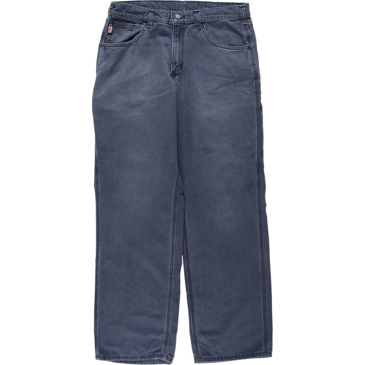 Carhartt FR Series Original Fit Cargo Work Pants, Men's Size W34 (approx.) cotton navy blue type Vintage Second Hand