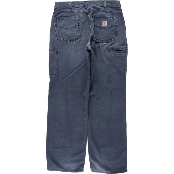 Carhartt FR Series Original Fit Cargo Work Pants, Men's Size W34 (approx.) cotton navy blue type Vintage Second Hand