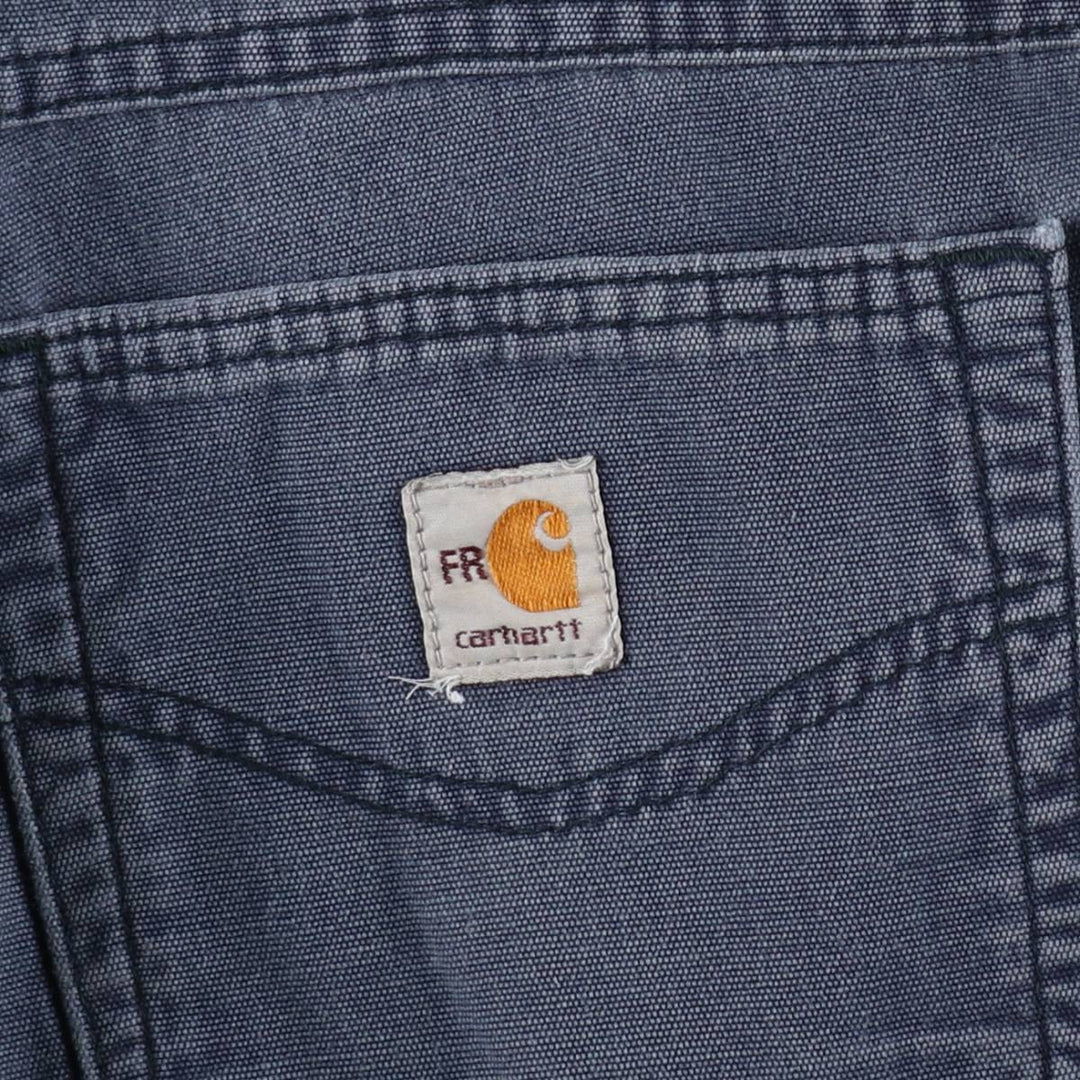 Carhartt FR Series Original Fit Cargo Work Pants, Men's Size W34 (approx.) cotton navy blue type Vintage Second Hand