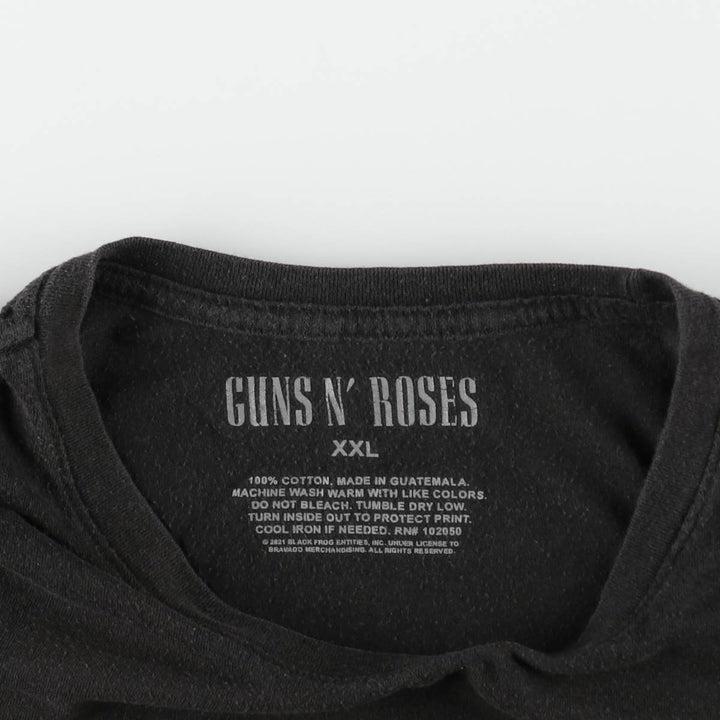 GUNS N' ROSES Guns N' Roses Band T-Shirt Band Tee Men's XXL cotton black type Vintage Second Hand