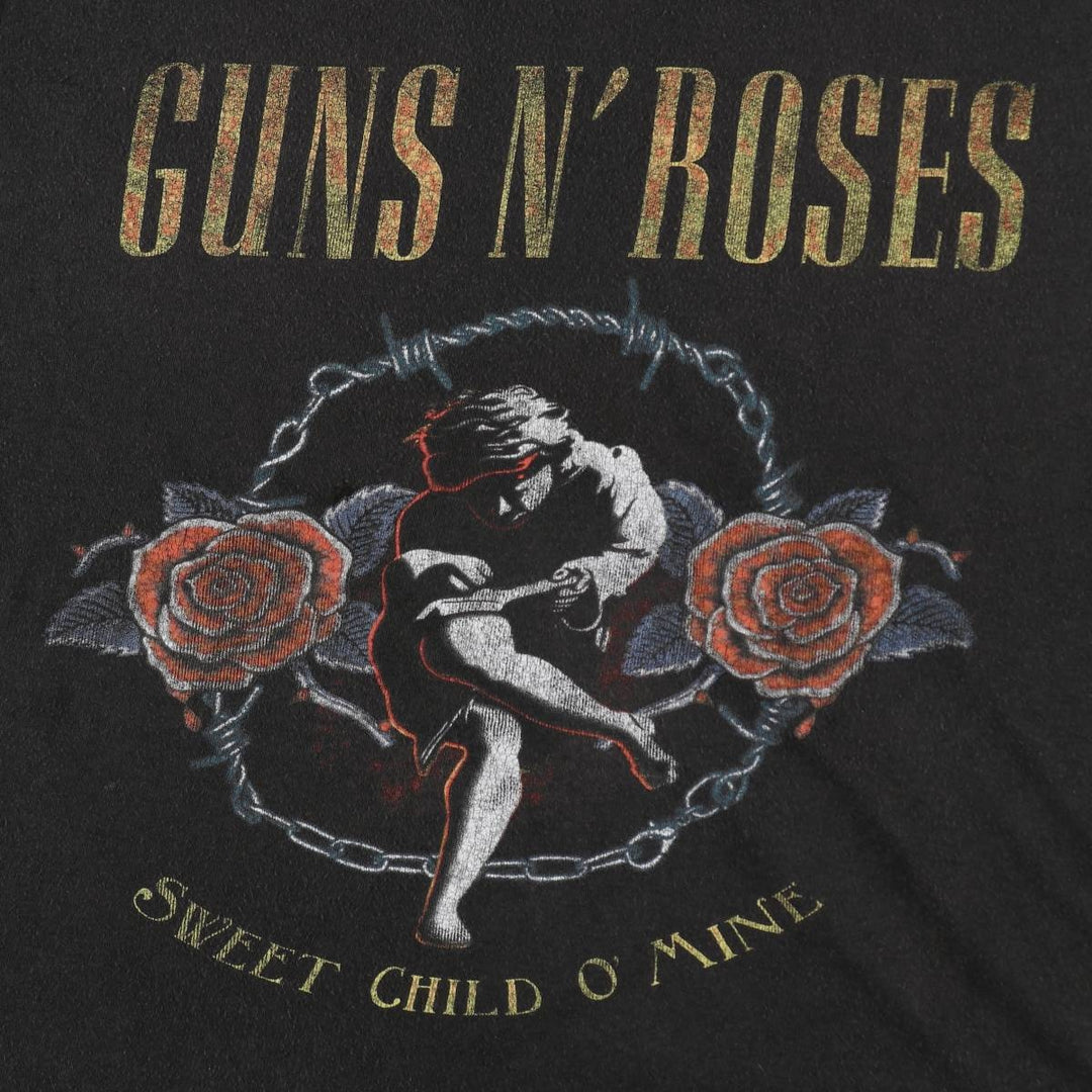 GUNS N' ROSES Guns N' Roses Band T-Shirt Band Tee Men's XXL cotton black type Vintage Second Hand