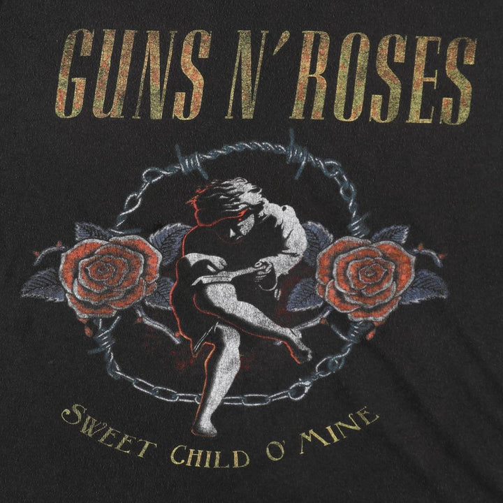 GUNS N' ROSES Guns N' Roses Band T-Shirt Band Tee Men's XXL cotton black type Vintage Second Hand