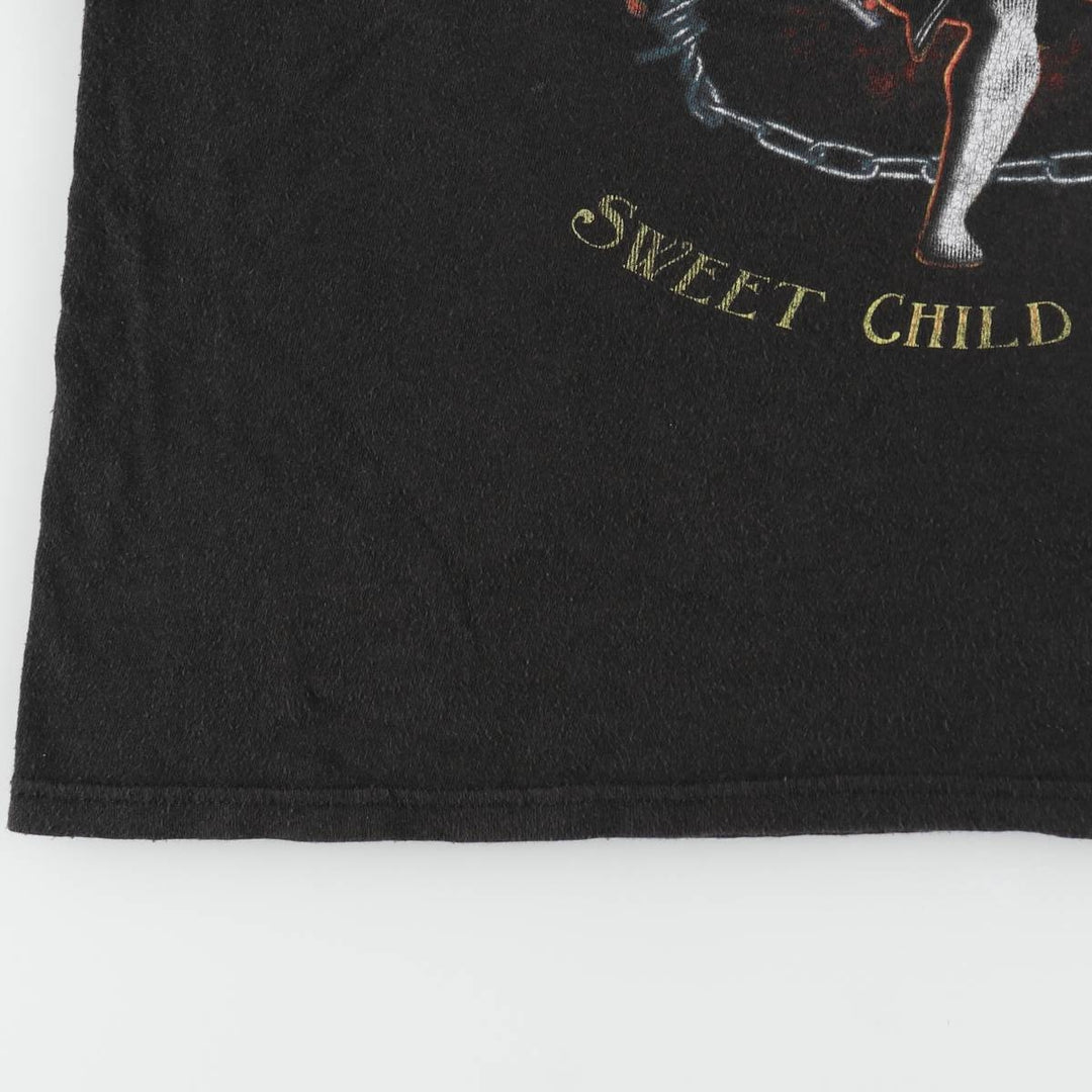 GUNS N' ROSES Guns N' Roses Band T-Shirt Band Tee Men's XXL cotton black type Vintage Second Hand