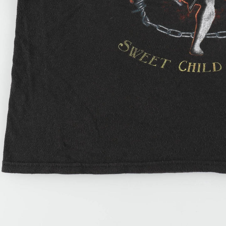 GUNS N' ROSES Guns N' Roses Band T-Shirt Band Tee Men's XXL cotton black type Vintage Second Hand