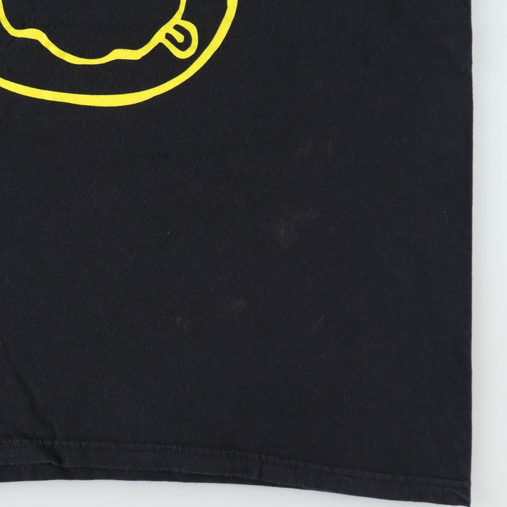 NIRVANA Nirvana Band T-shirt, Band T, Men's L size cotton black type Vintage Second Hand