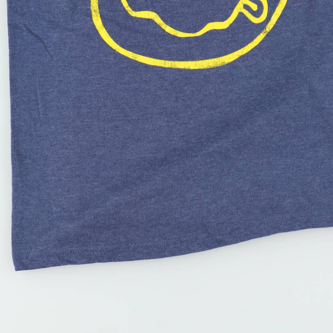 NIRVANA Nirvana Band T-shirt, Band T, Men's M size cotton blue type Vintage Second Hand