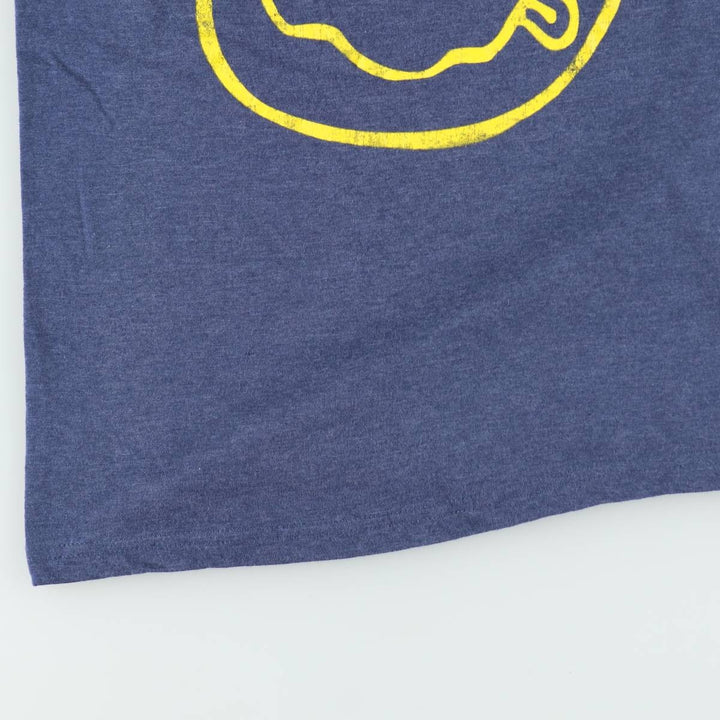NIRVANA Nirvana Band T-shirt, Band T, Men's M size cotton blue type Vintage Second Hand