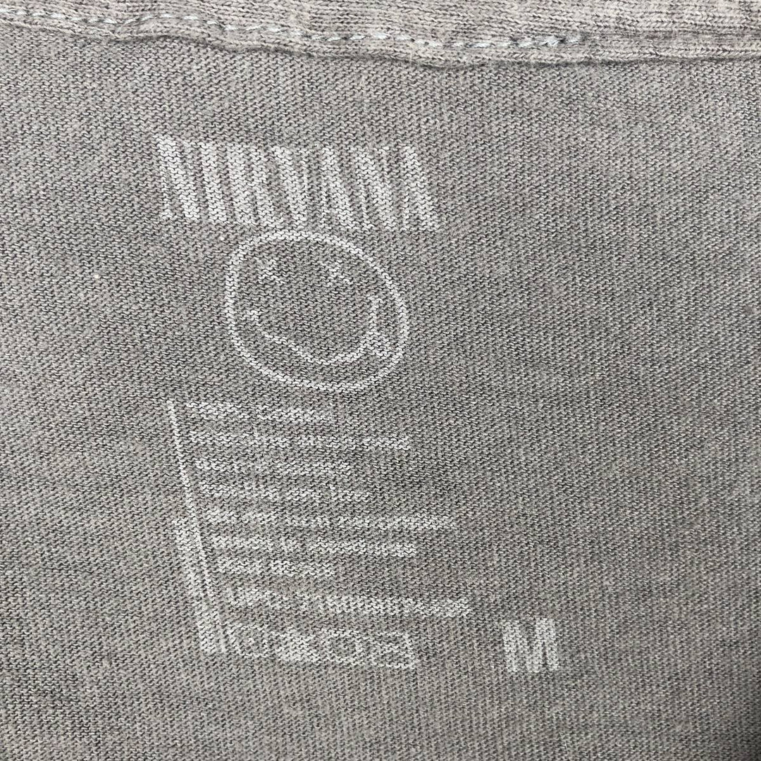 NIRVANA Nirvana Band T-shirt, Band T, Men's M size cotton gray type Vintage Second Hand